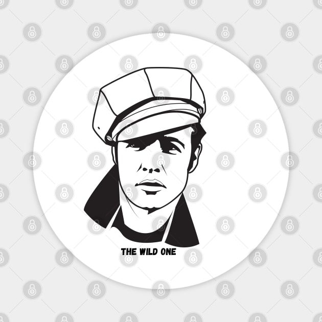 Marlon Brando - The Wild One Magnet by equiliser